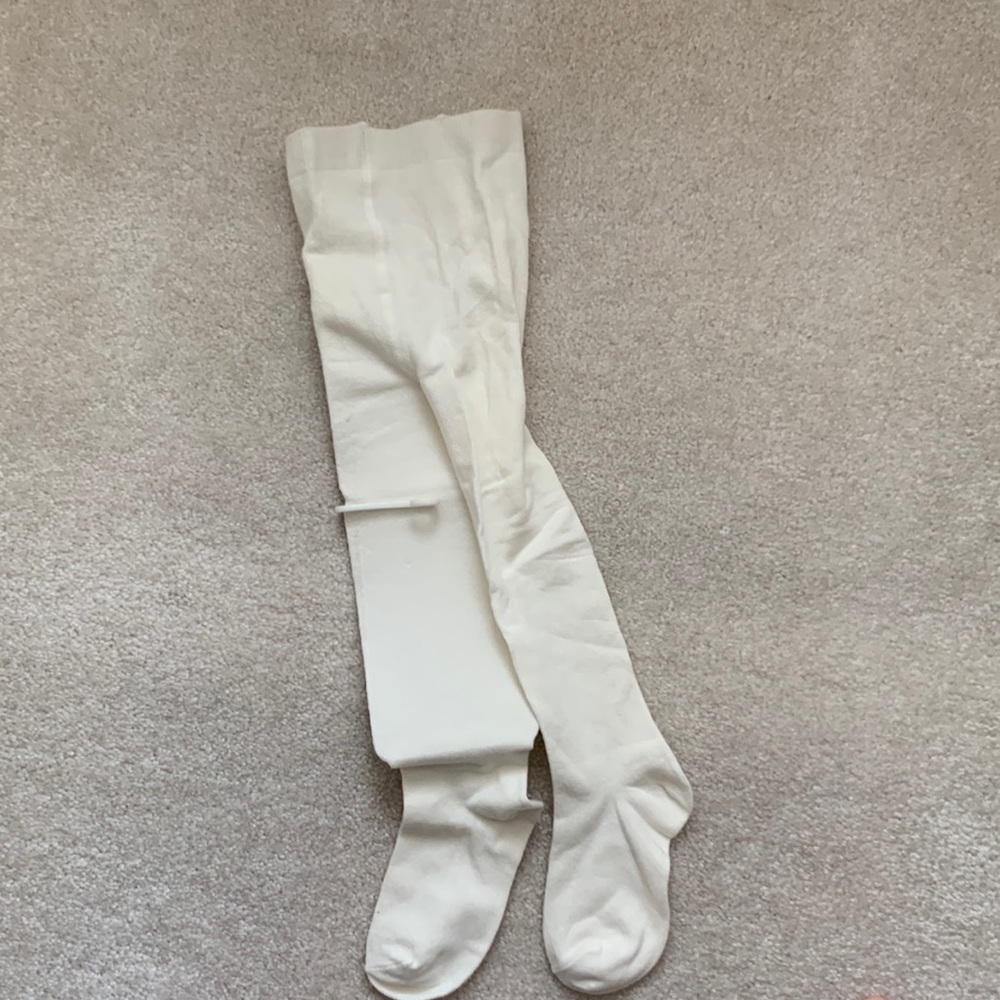 New Crazy 8 tights off white 4T NEW NWOT